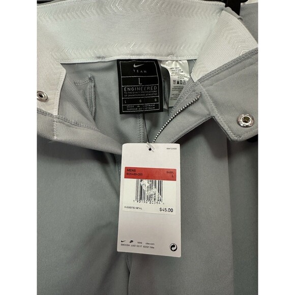 Size L Nike Men’s Vapor Select Dri-FIT Baseball Pants BQ5489-055 Gray/Blue NWT - Picture 3 of 3